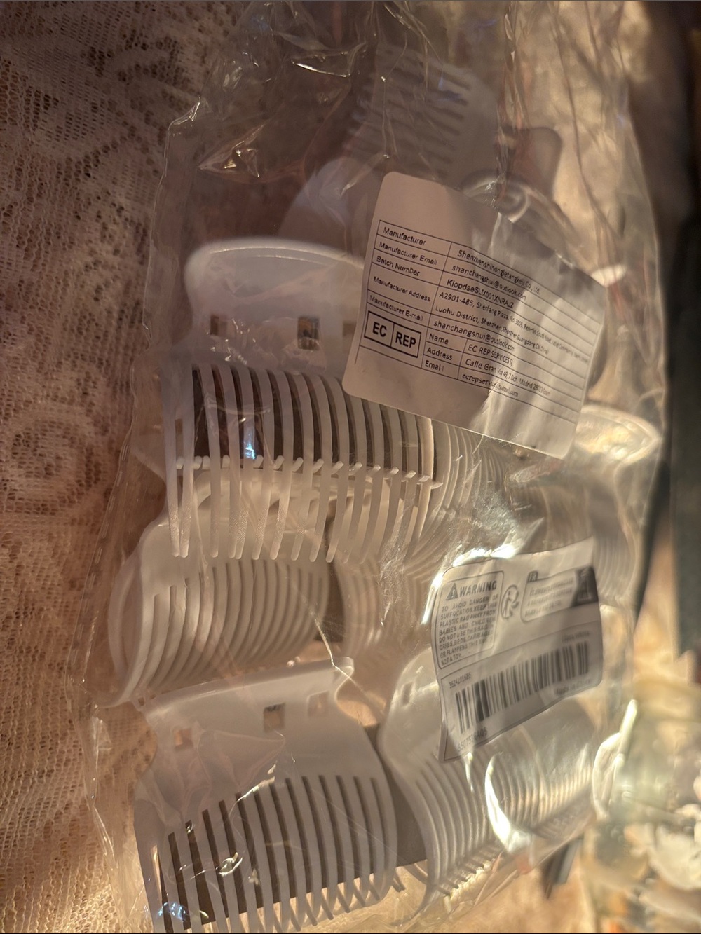 New never used hairclips